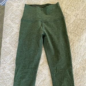 Green Space Dye Pure Barre X Beyond Yoga Leggings